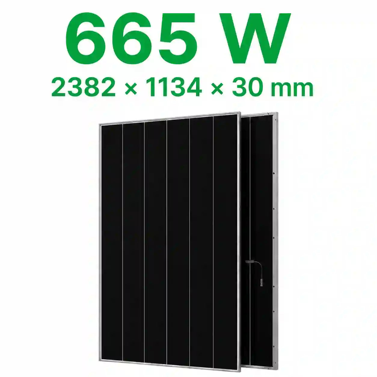 AIKO Stellar 3N+72 665W N-Type ABC Bifacial Solar Panel 2382×1134×30mm