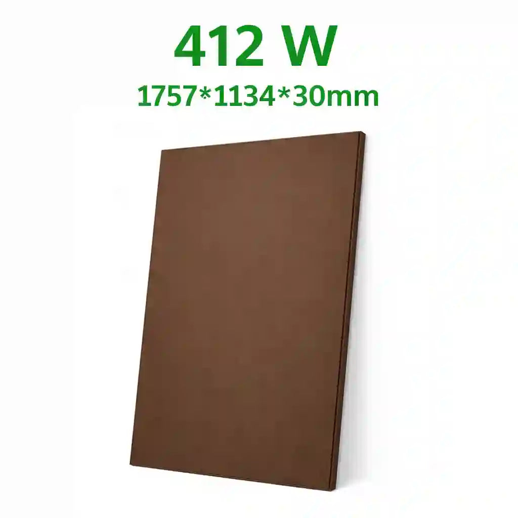 Soluxa Brown 412W N-Type ABC Glass-Glass Solar Panel 1757×1134×30mm 24.2kg