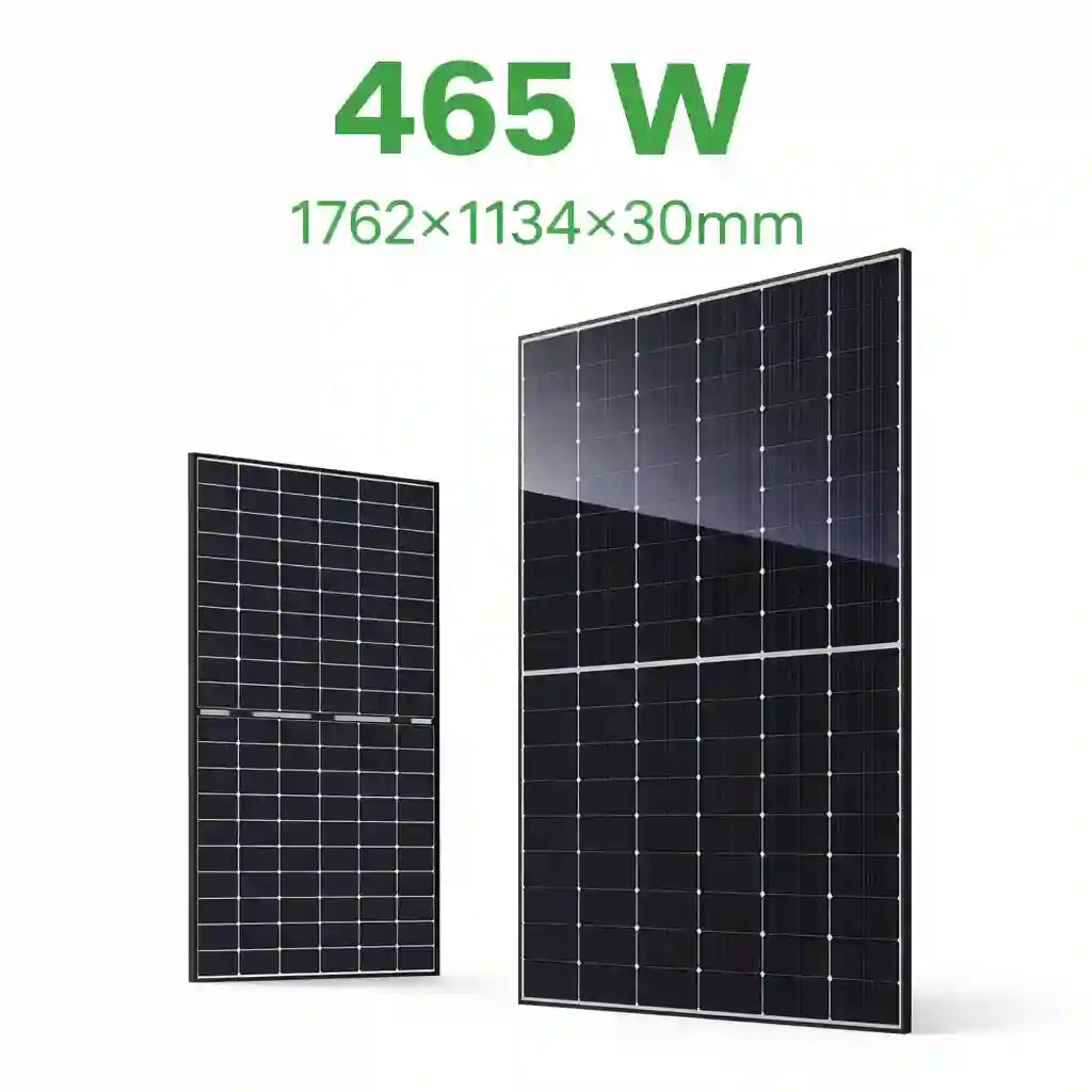 JA Solar 465W N-Type Bifacial Double Glass Panel 1762×1134×30mm