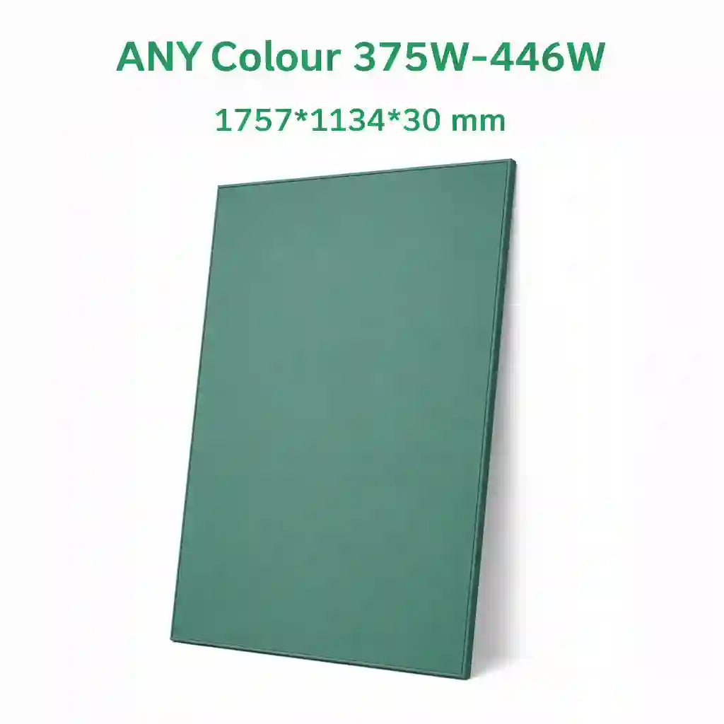 Soluxa ANY Colour 375W-446W N-Type ABC Glass-Glass Solar Panel 1757×1134×30mm 24.2kg