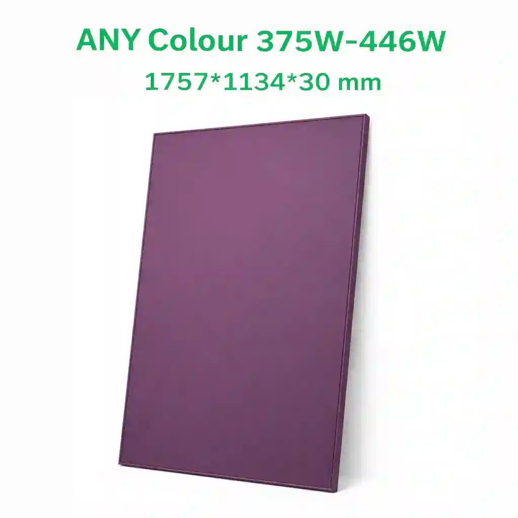 Soluxa ANY Colour 375W-446W N-Type ABC Glass-Glass Solar Panel 1757×1134×30mm 24.2kg